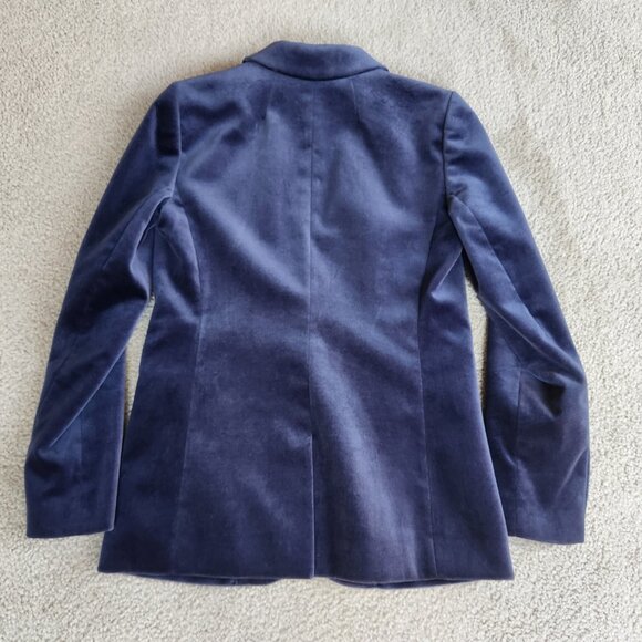 NWOT J. Crew Velvet Parke Blazer Blue - Picture 11 of 12